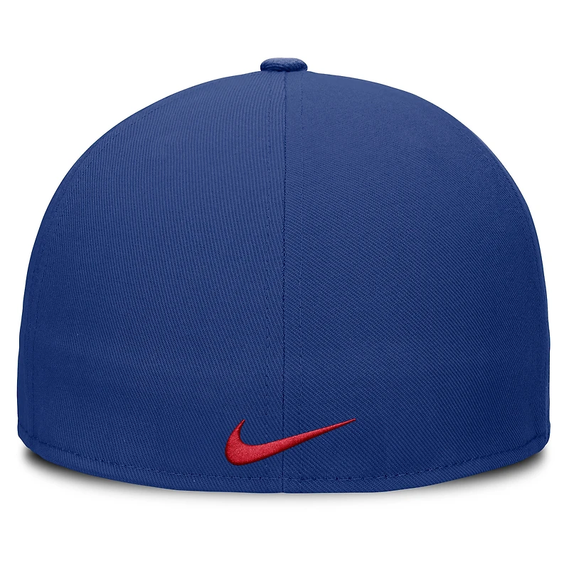 Men's Nike Royal Philadelphia Phillies Wordmark Dri-FIT Round Bill True Fitted Hat