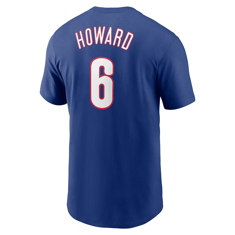 T-shirt Nike Ryan Howard Royal pour homme, Philadelphia Phillies Fuse, avec nom et numéro