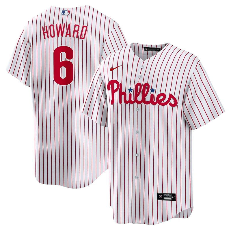 Maillot réplique Nike Ryan Howard blanc des Phillies de Philadelphie pour homme