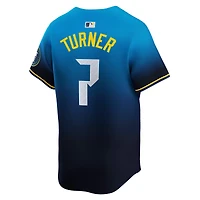 Maillot Nike Trea Turner bleu City Connect Limited des Philadelphia Phillies pour homme