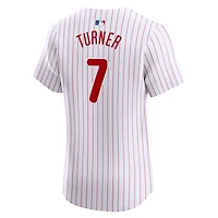 Maillot Nike Trea Turner pour homme, blanc, Philadelphia Phillies, Domicile Elite