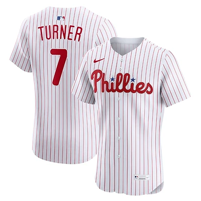 Maillot Nike Trea Turner blanc domicile Elite des Phillies de Philadelphie pour homme