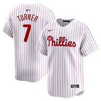 Maillot de joueur Nike Trea Turner blanc pour hommes des Phillies Philadelphie Domicile Limité