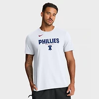 T-shirt Nike blanc pour homme avec le nom de l'équipe des Phillies Philadelphie en gras