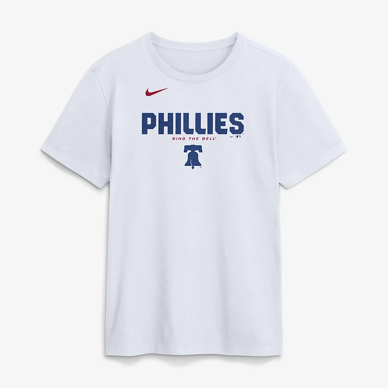 Men's Nike White Philadelphia Phillies Bold Team Name T-Shirt