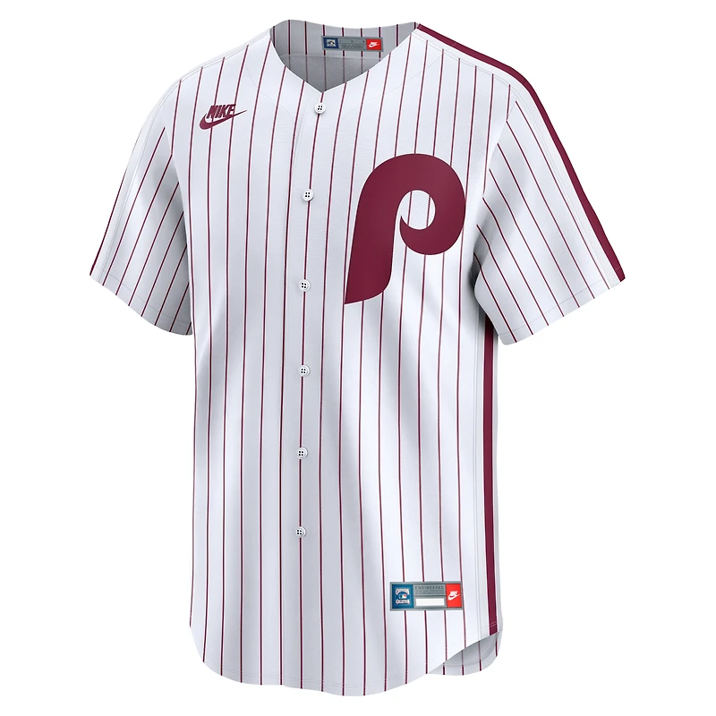 Maillot Nike pour hommes des Phillies de Philadelphie Cooperstown Collection Limited blanc