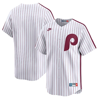 Maillot Nike pour hommes des Phillies de Philadelphie Cooperstown Collection Limited blanc