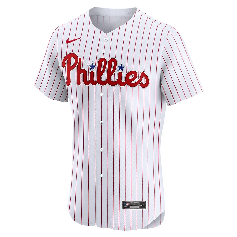Maillot Nike pour homme blanc des Phillies de Philadelphie Domicile Elite