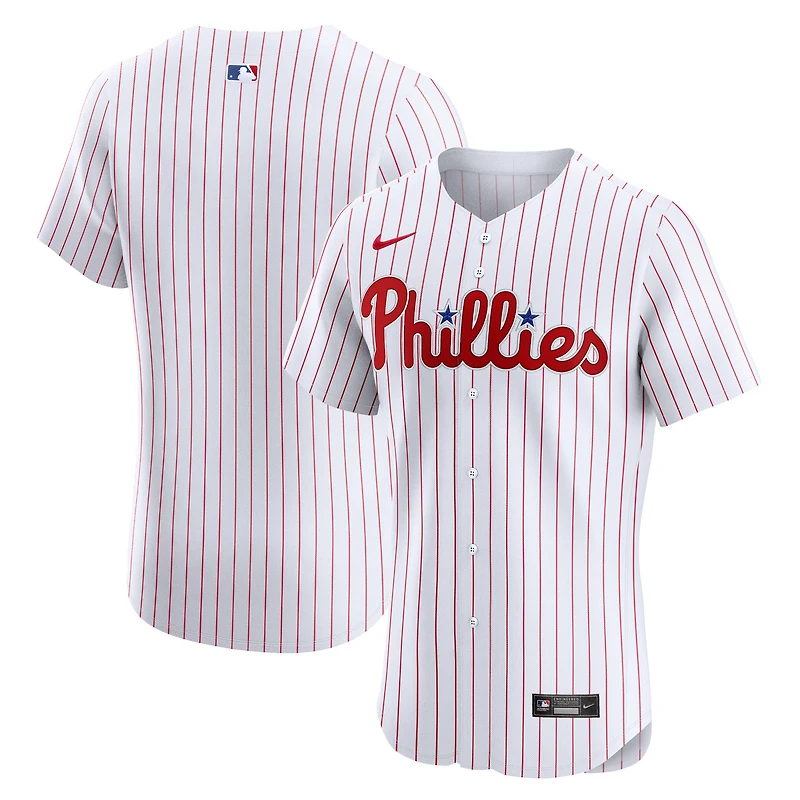 Maillot Nike pour homme blanc des Phillies de Philadelphie Domicile Elite