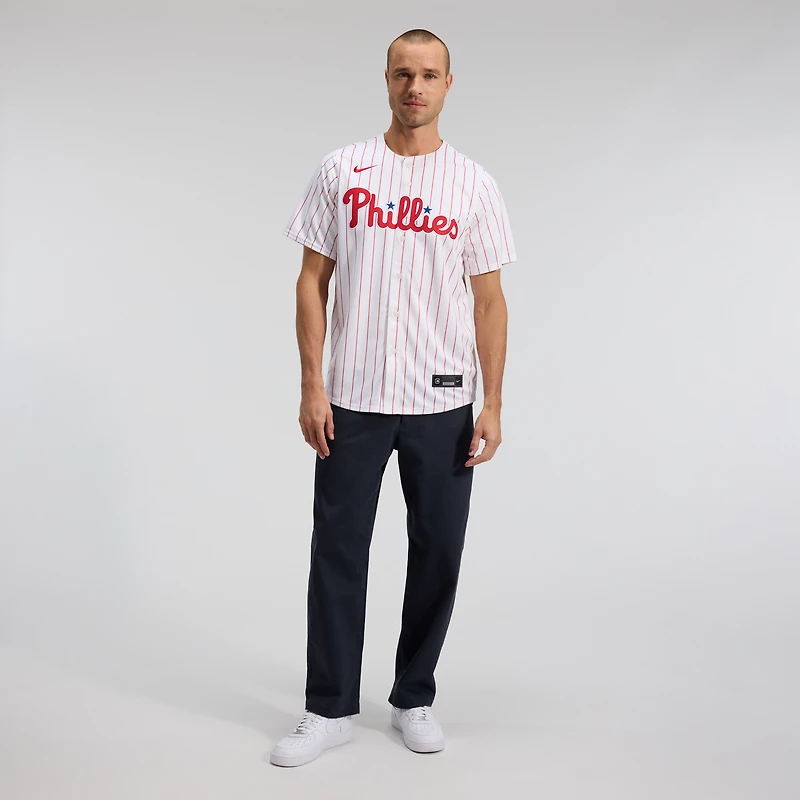 Maillot Nike blanc à domicile des Philadelphia Phillies pour homme