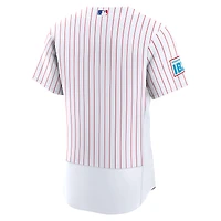 Men's Nike White Philadelphia Phillies Home Sponsor Patch Authentic Jersey