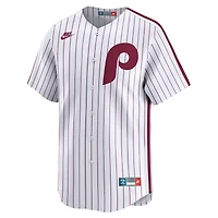 Maillot Nike blanc pour homme Philadelphia Phillies Throwback Cooperstown Collection Limited
