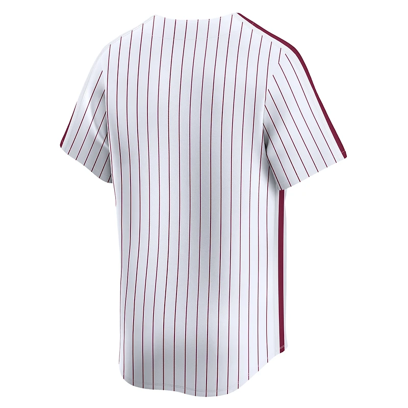 Maillot Nike blanc pour homme Philadelphia Phillies Throwback Cooperstown Collection Limited