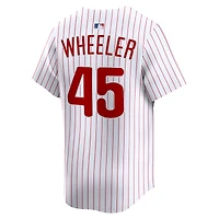 Maillot de joueur Nike Zack Wheeler blanc Philadelphia Phillies Home Limited pour homme