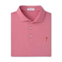 Men's Peter Millar Red Philadelphia Phillies Jubilee Stripe Polo