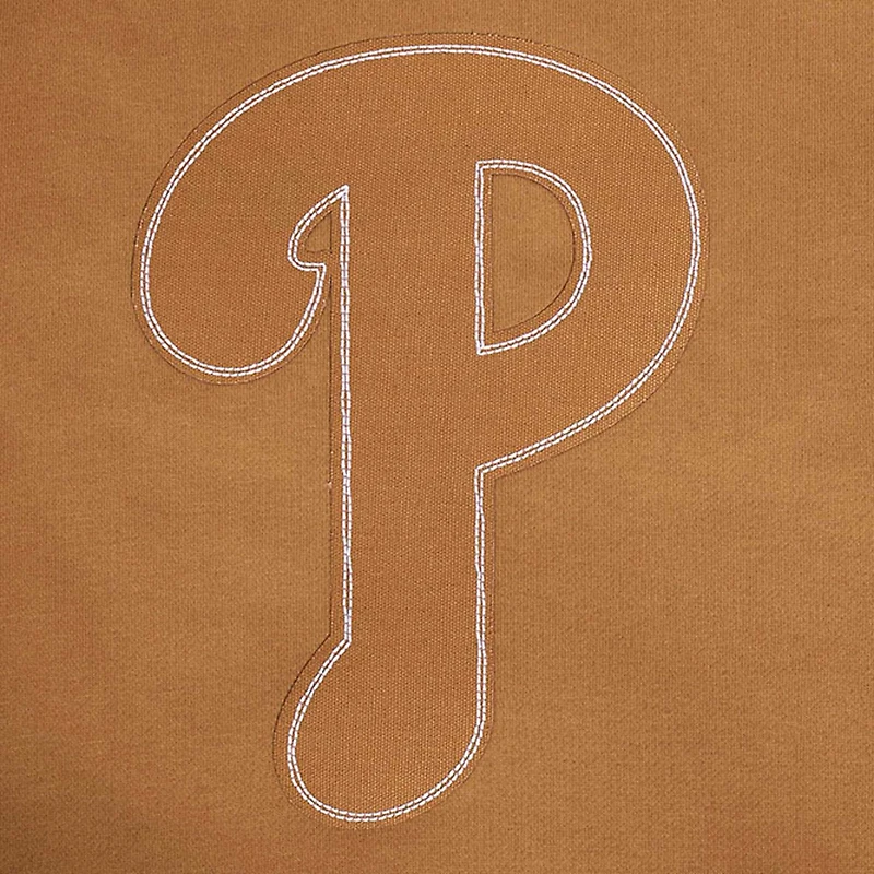 Sweat-shirt à épaules tombantes Paint The City pour homme Pro Standard Brown Philadelphia Phillies