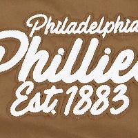 Veste entièrement zippée en sergé Pro Standard marron des Phillies de Philadelphie Paint The City pour hommes