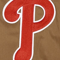 Veste entièrement zippée en sergé Pro Standard marron des Phillies de Philadelphie Paint The City pour hommes