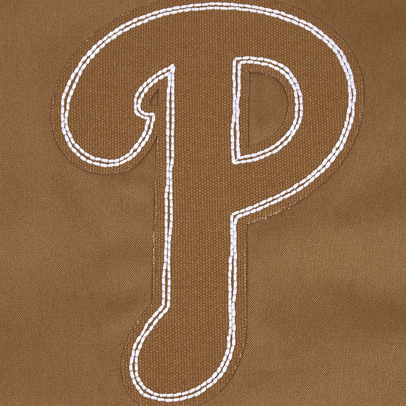 Veste entièrement zippée en sergé Pro Standard marron des Phillies de Philadelphie Paint The City pour hommes