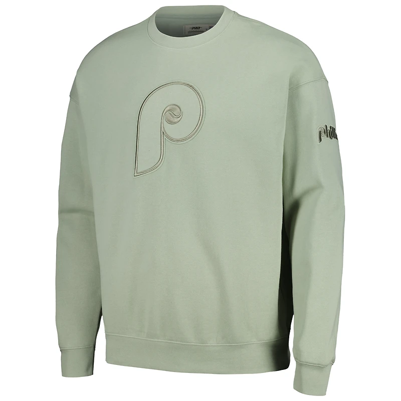 Sweat-shirt vert Pro Standard pour hommes des Phillies de Philadelphie à épaules tombantes neutres