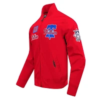 Veste à fermeture éclair intégrale en sergé Pro Standard pour hommes des Phillies de Philadelphie, rouge