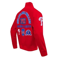 Veste à fermeture éclair intégrale en sergé Pro Standard pour hommes des Phillies de Philadelphie, rouge