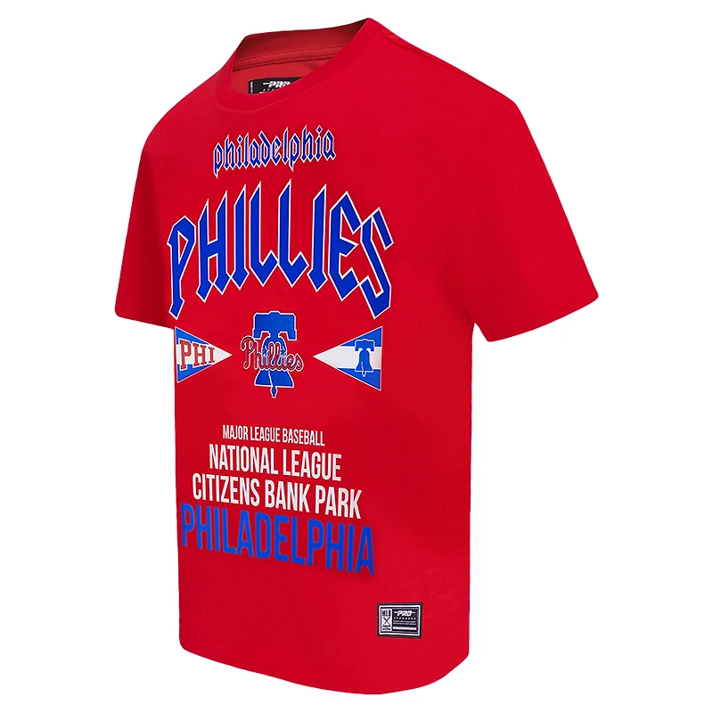 T-shirt surdimensionné Pro Standard rouge des Phillies de Philadelphie pour hommes City Tour