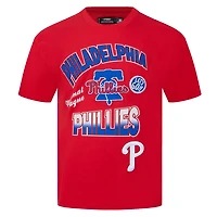 Men's Pro Standard Red Philadelphia Phillies Turn It Up Dropped Shoulder T-Shirt