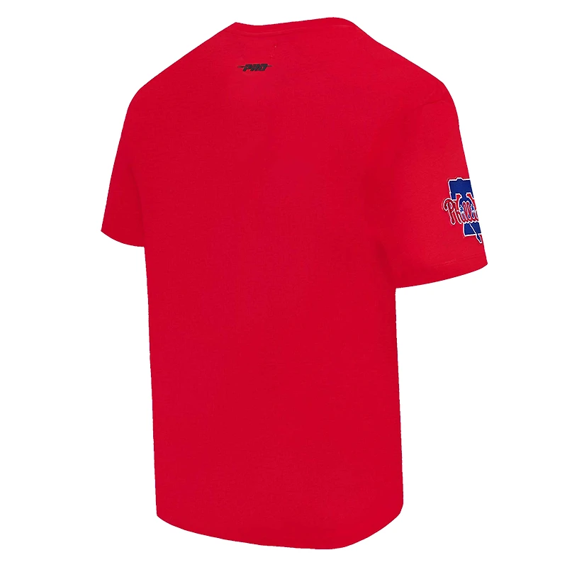T-shirt à épaules tombantes Turn It Up Pro Standard pour homme, rouge, des Philadelphia Phillies