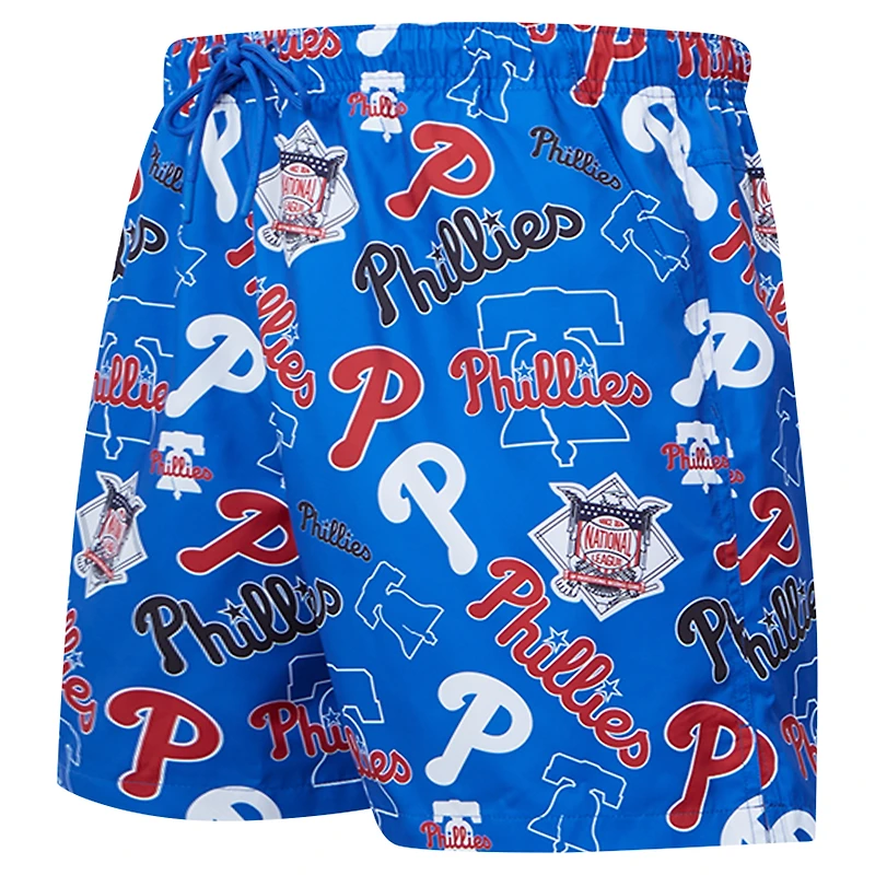 Men's Pro Standard Royal Philadelphia Phillies Toss Logo Woven Shorts