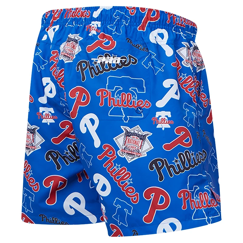 Men's Pro Standard Royal Philadelphia Phillies Toss Logo Woven Shorts