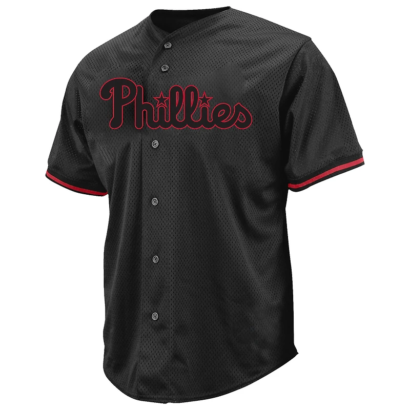 Maillot de mode pop homme Bryce Harper Philadelphia Phillies, grandes tailles, noir