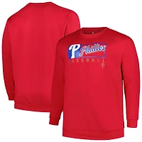 Sweat-shirt Profile Red Philadelphia Phillies Big & Tall pour hommes