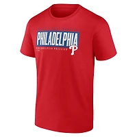 T-shirt rouge pour homme des Philadelphia Phillies