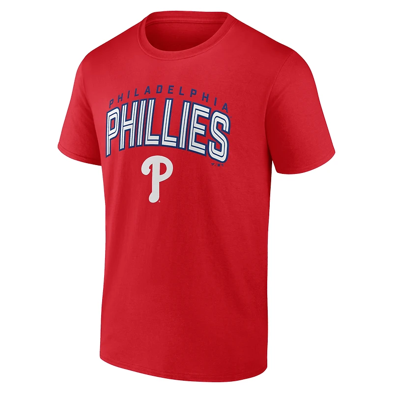 T-shirt rouge pour homme « Maîtrisez le jeu » des Phillies de Philadelphie