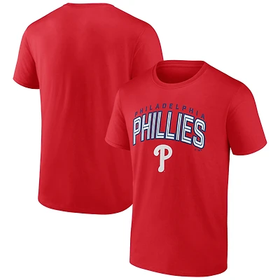 T-shirt rouge pour homme « Maîtrisez le jeu » des Phillies de Philadelphie