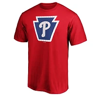 T-shirt rouge Adrenaline pour homme des Phillies de Philadelphie