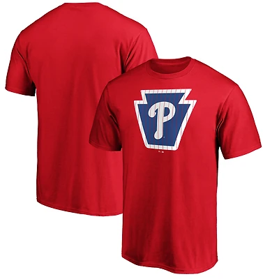 T-shirt rouge Adrenaline pour homme des Phillies de Philadelphie