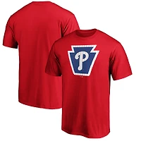 T-shirt rouge Adrenaline pour homme des Phillies de Philadelphie
