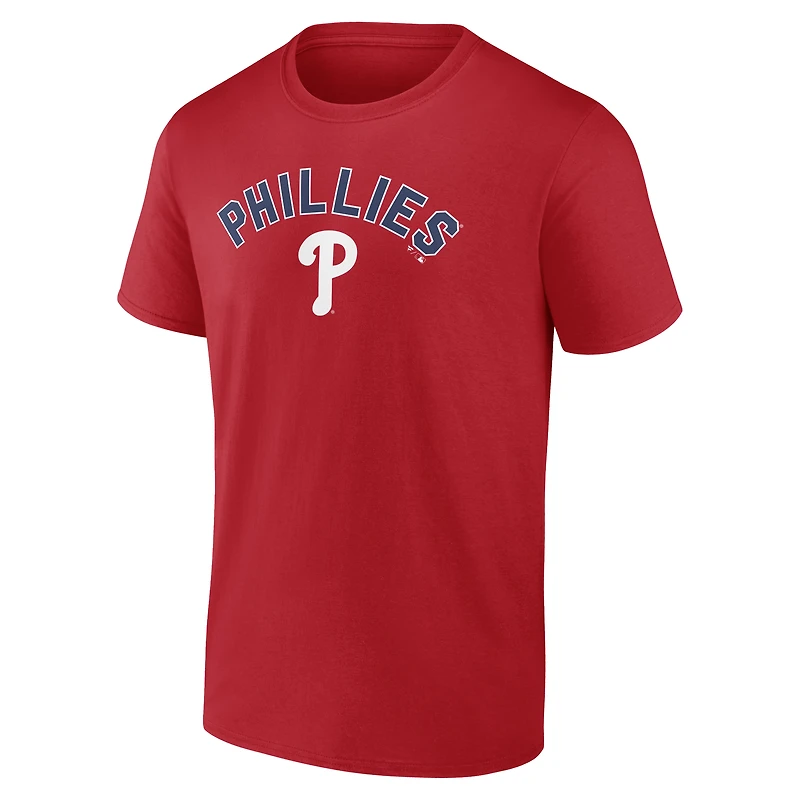 Men's Red Philadelphia Phillies Winning Streak Custom T-Shirt