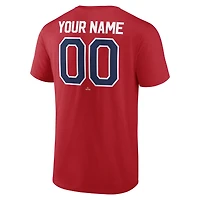 T-shirt personnalisé rouge pour homme avec la série de victoires des Phillies Philadelphie