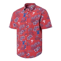 Chemise boutonnée Kekai des Phillies de Philadelphie Reyn Spooner rouge pour hommes