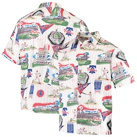 Chemise boutonnée Scenic des Phillies de Philadelphie Reyn Spooner pour homme, blanc/rouge