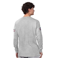 Men's Starter  Heather Gray/Red Philadelphia Phillies Two-Pack Long Sleeve & Short T-Shirt Set