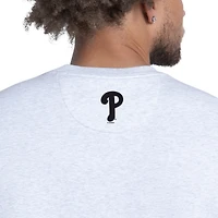 Sweat-shirt en molleton bleu glacier Starter pour homme, motif visage des Phillies de Philadelphie.