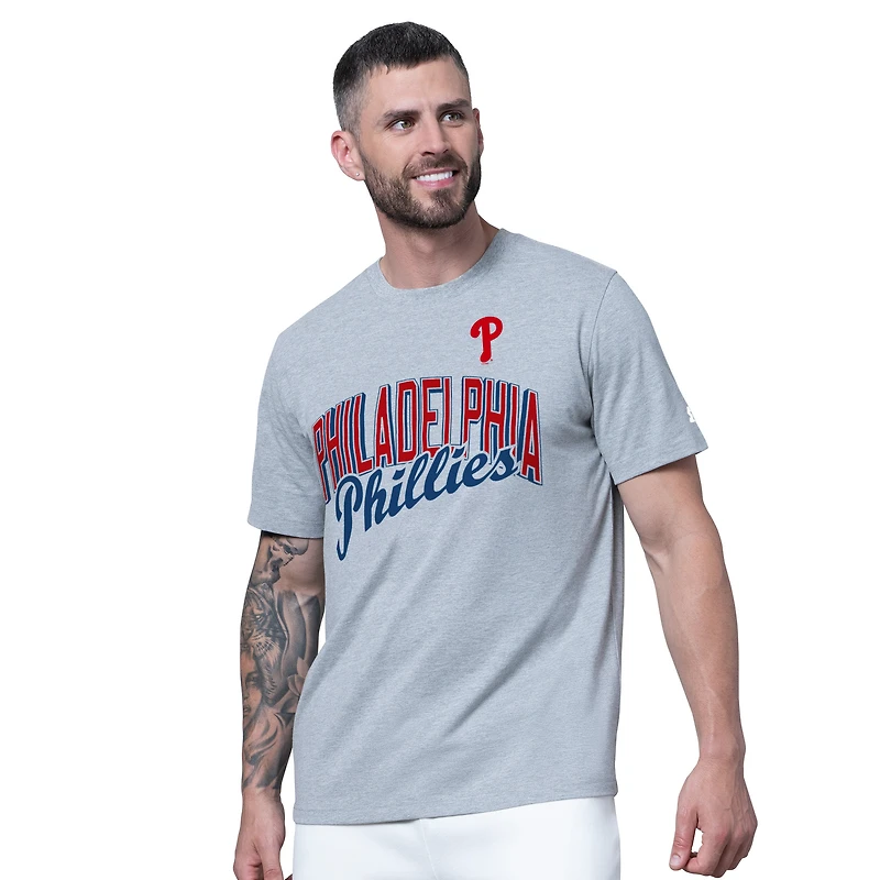 Men's Starter  Red/Heather Gray Philadelphia Phillies Two-Pack T-Shirt Set