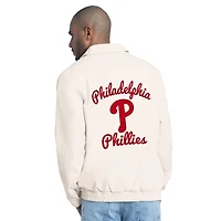 Men's Starter  White Philadelphia Phillies Franchise Lightweight Full-Zip Jacket
