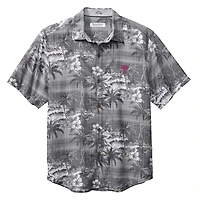 Men's Tommy Bahama Black Philadelphia Phillies Coconut Point Isla Palmetta Button-Up COOLMAX Shirt