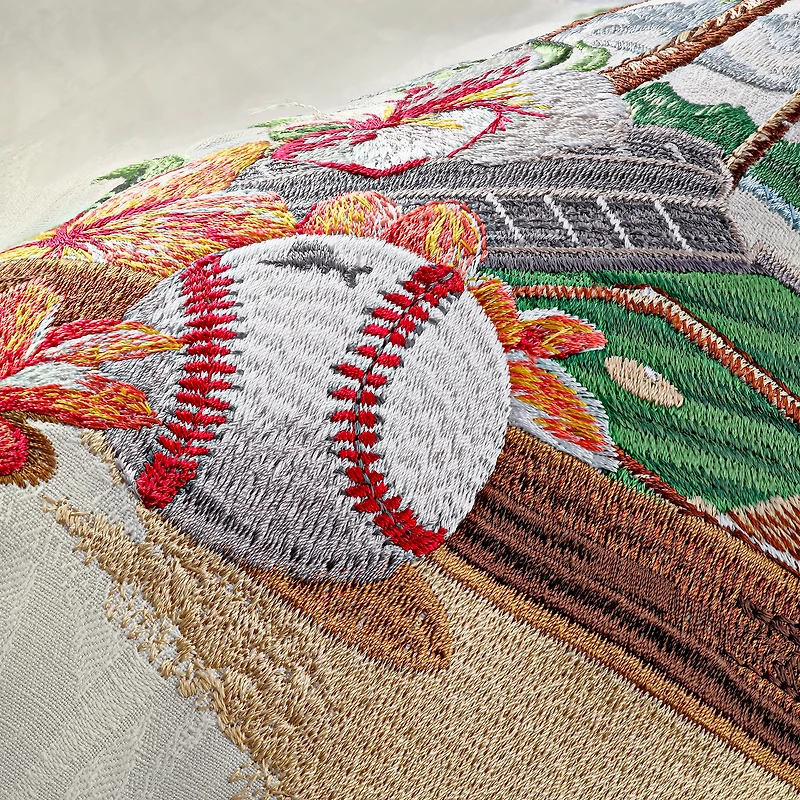 Chemise boutonnée en soie Tommy Bahama Cream pour homme, collection Cooperstown des Philadelphia Phillies, Grand Slam Bay Camp