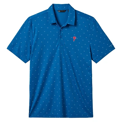 Men's TravisMathew Royal Philadelphia Phillies Crowd Roar Tri-Blend Polo